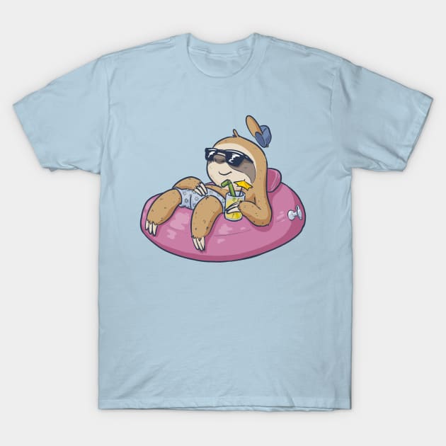 Weekend Sloth (light) T-Shirt by MBGraphiX